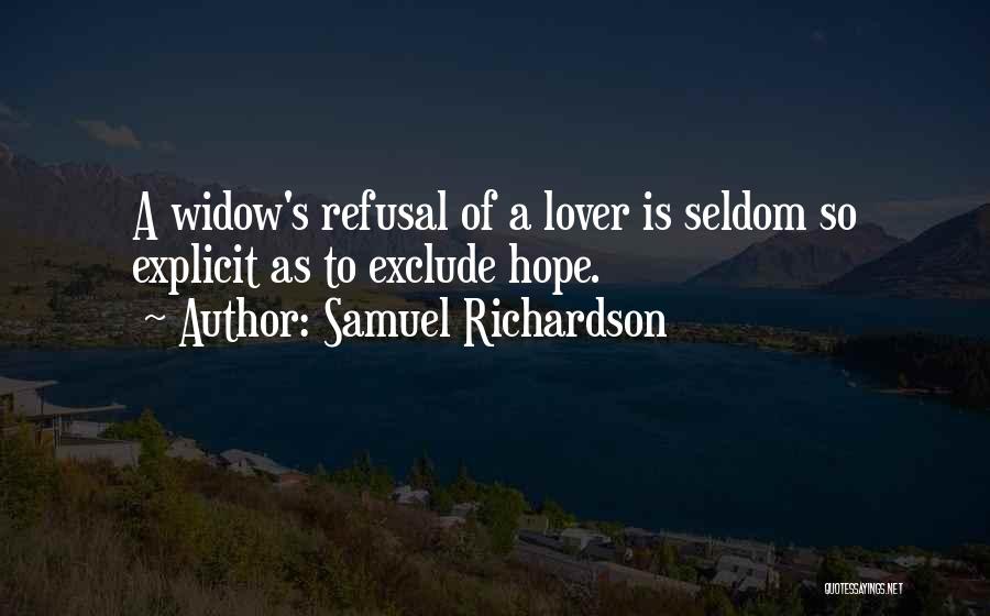 Widow Quotes By Samuel Richardson