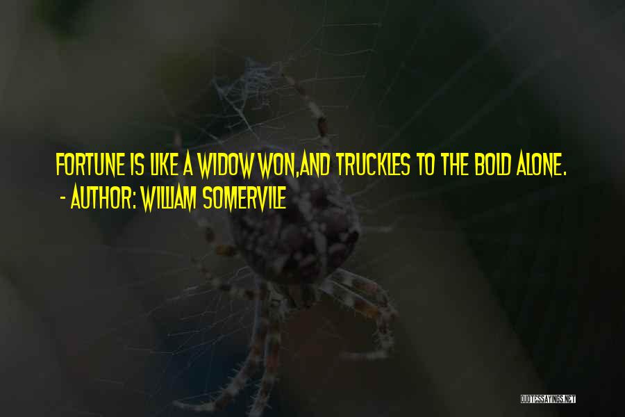 Widow Quotes By William Somervile