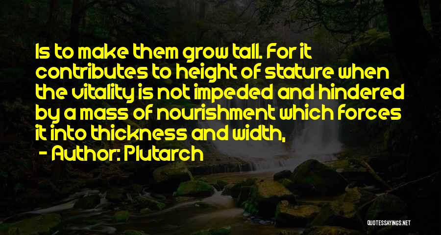 Width And Height Quotes By Plutarch