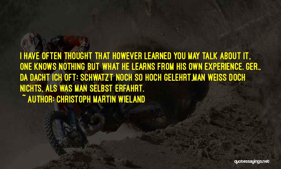 Wieland Inc Quotes By Christoph Martin Wieland