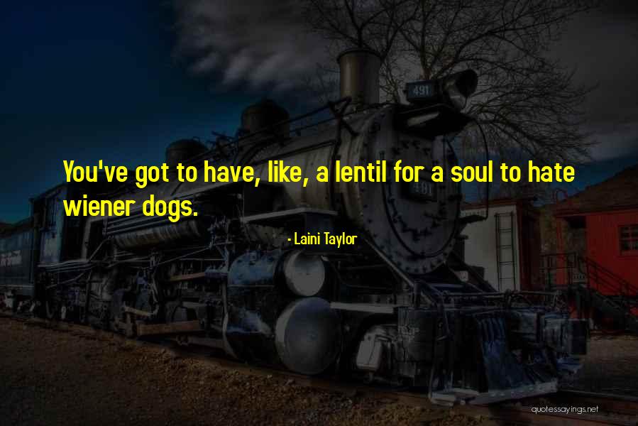 Wiener Dogs Quotes By Laini Taylor Wiener Dogs Quotes By Laini Taylor