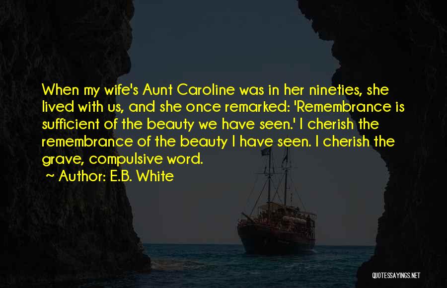 Wife Beauty Quotes By E.B. White