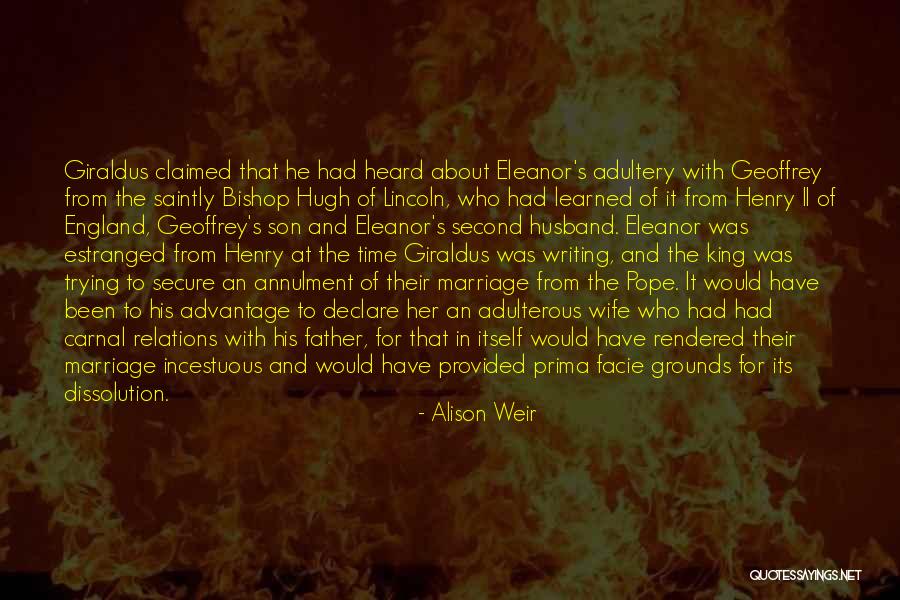 Wife From Husband Quotes By Alison Weir Wife From Husband Quotes By Alison Weir