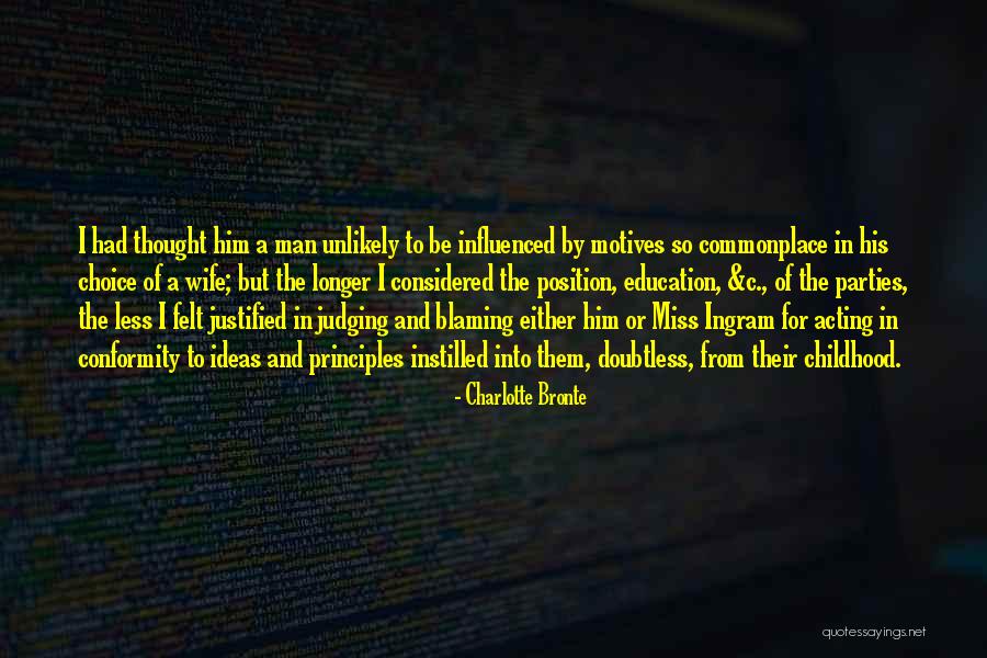 Wife Less Quotes By Charlotte Bronte Wife Less Quotes By Charlotte Bronte