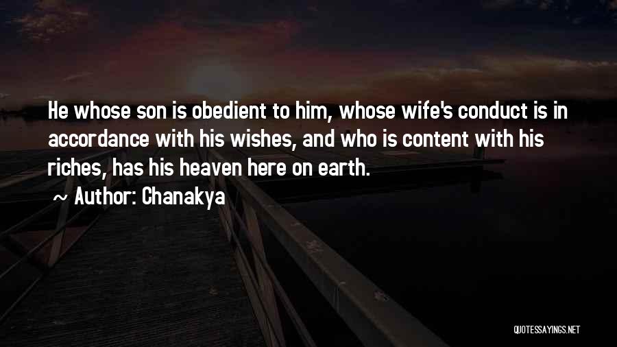 Wife N Son Quotes By Chanakya