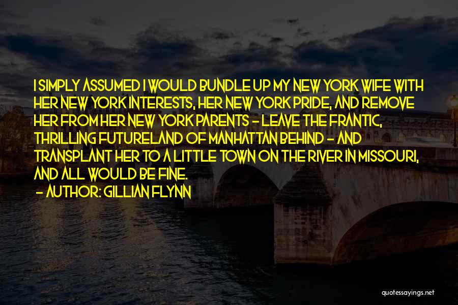 Wife Out Of Town Quotes By Gillian Flynn