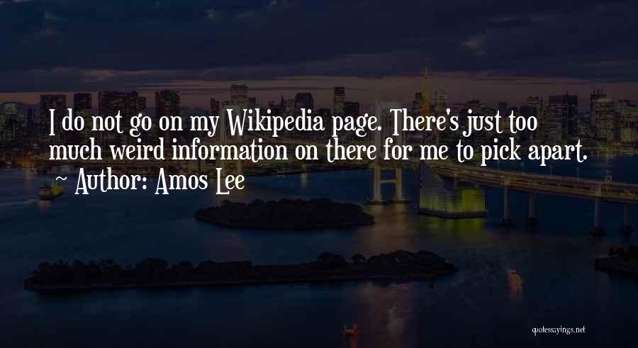 Wikipedia Quotes By Amos Lee