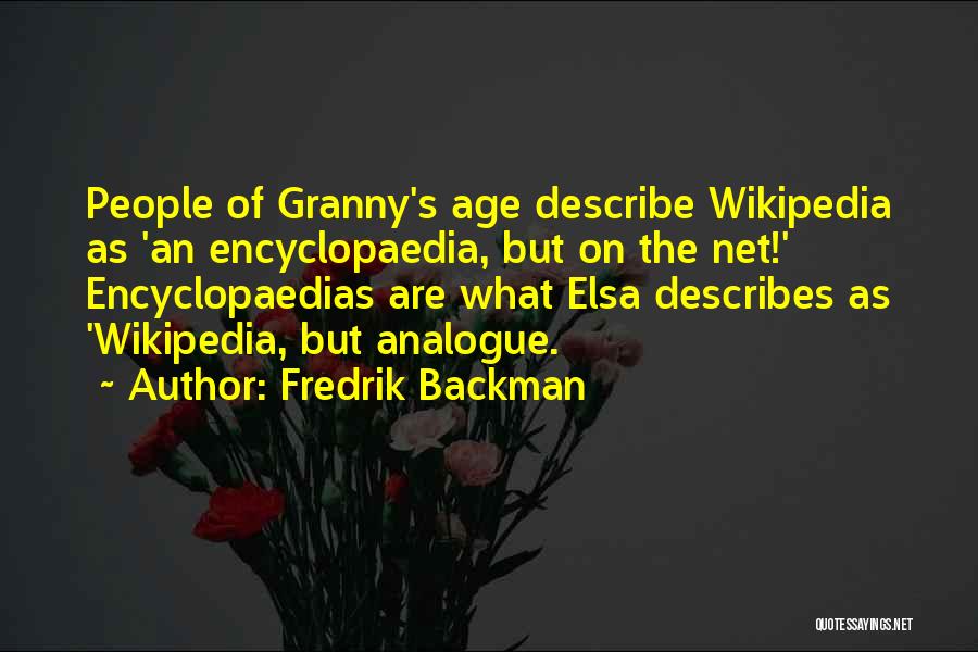 Wikipedia Quotes By Fredrik Backman