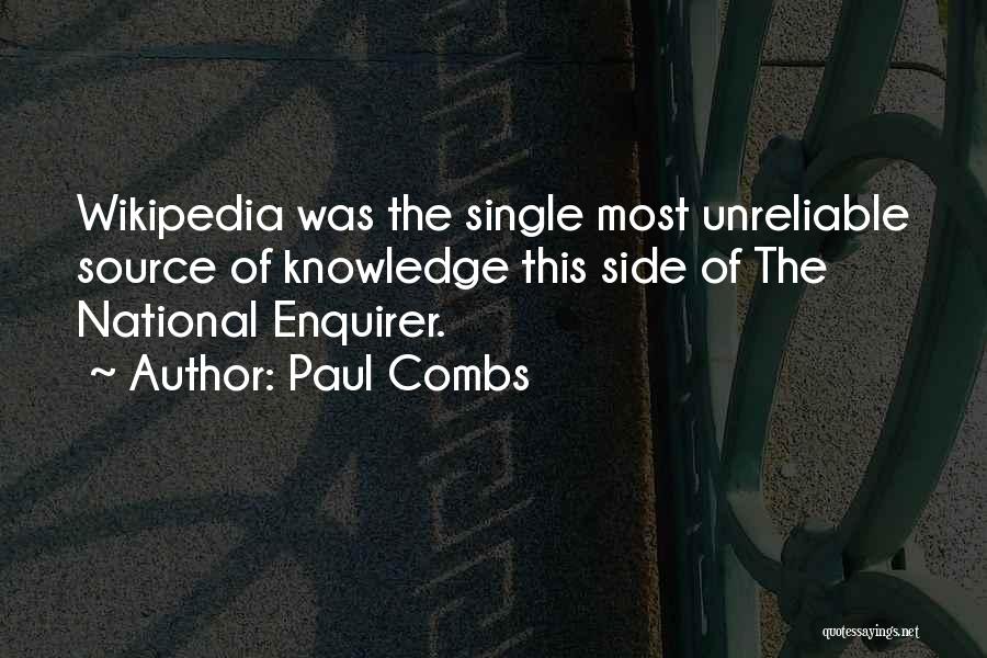 Wikipedia Quotes By Paul Combs