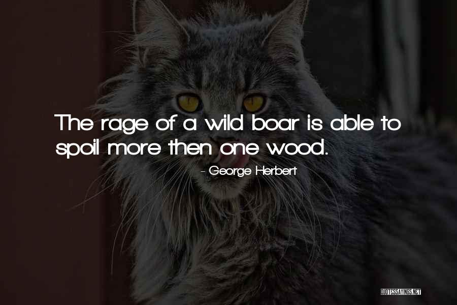 Wild Boar Quotes By George Herbert