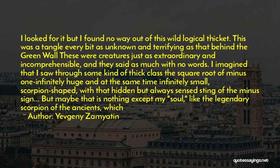 Wild Creatures Quotes By Yevgeny Zamyatin