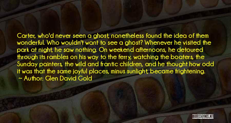 Wild Places Quotes By Glen David Gold