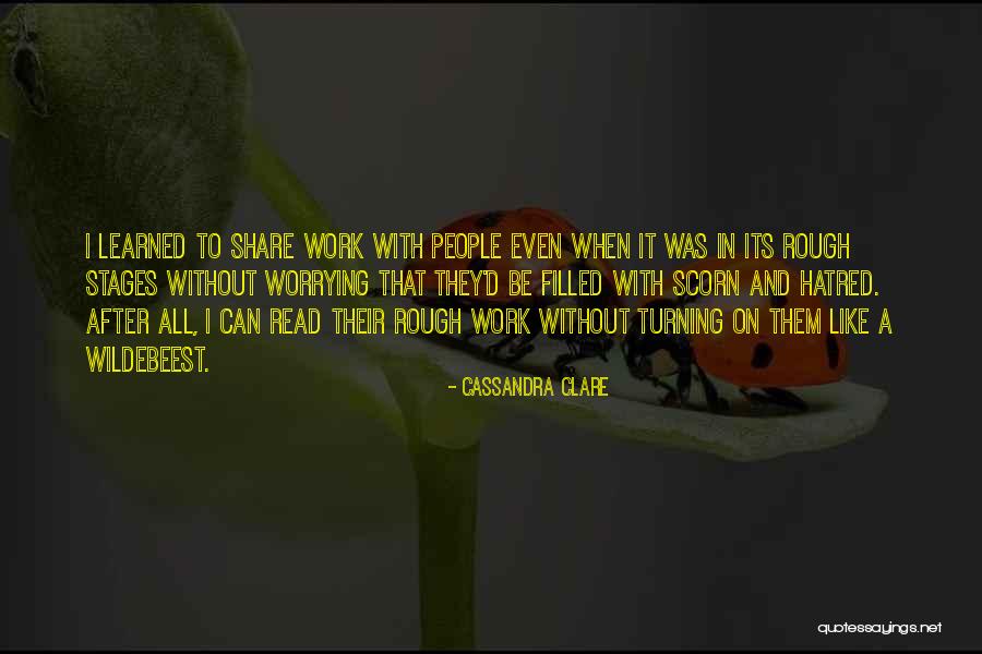 Wildebeest Quotes By Cassandra Clare