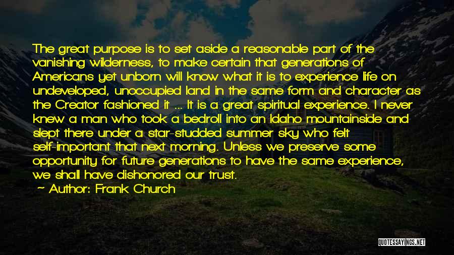 Wilderness And Life Quotes By Frank Church