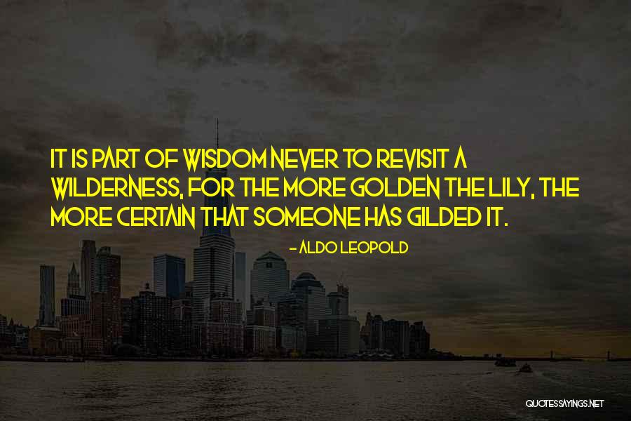 Wilderness Travel Quotes By Aldo Leopold Wilderness Travel Quotes By Aldo Leopold