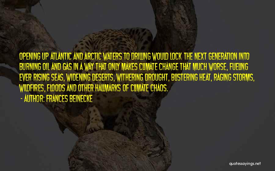 Wildfires Quotes By Frances Beinecke