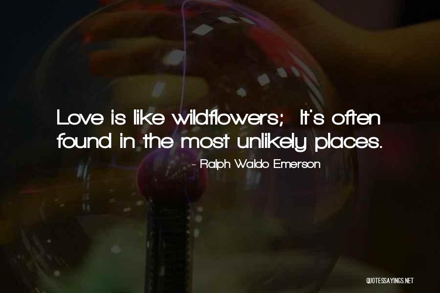 Wildflowers Love Quotes By Ralph Waldo Emerson Wildflowers Love Quotes By Ralph Waldo Emerson