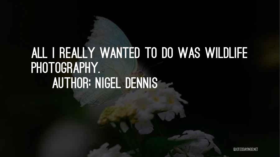 Wildlife Photography Quotes By Nigel Dennis