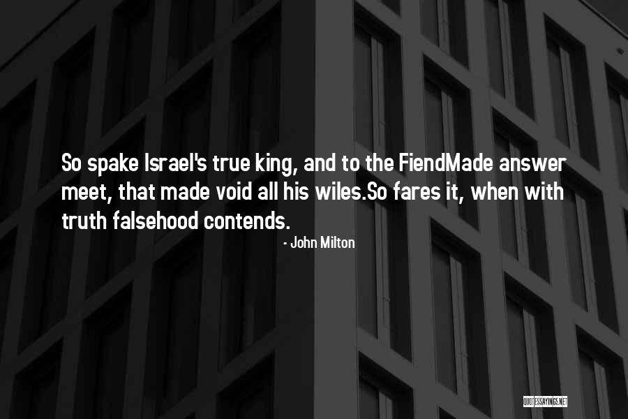 Wiles Quotes By John Milton