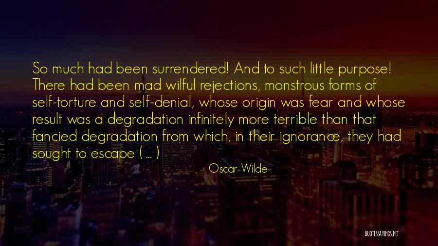 Wilful Ignorance Quotes By Oscar Wilde