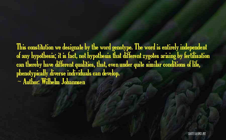 Wilhelm Johannsen Quotes 1840591