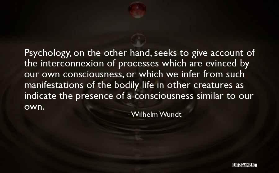 Wilhelm Wundt Quotes 1287198