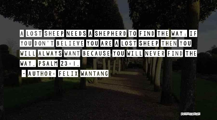 Will Always Find A Way Quotes By Felix Wantang