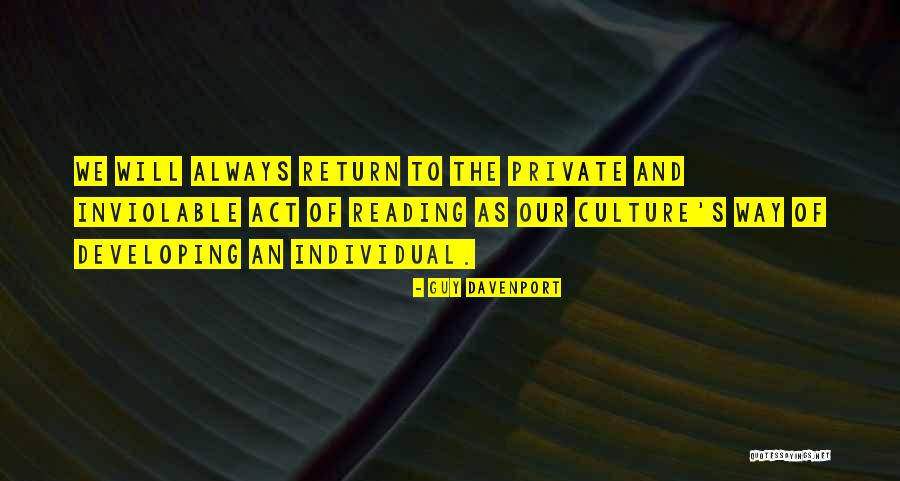 Will Always Return Quotes By Guy Davenport Will Always Return Quotes By Guy Davenport