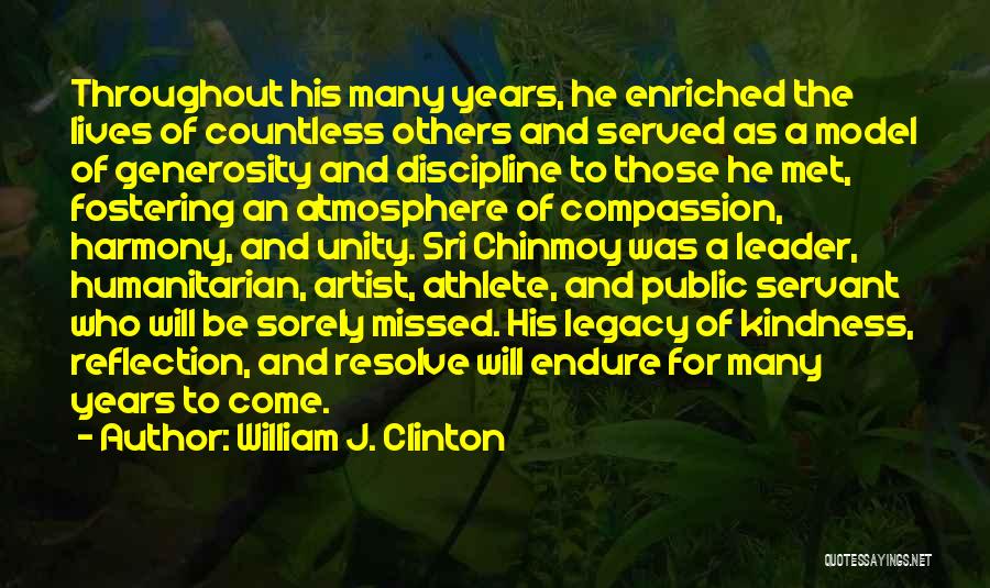 Will Be Missed Quotes By William J. Clinton