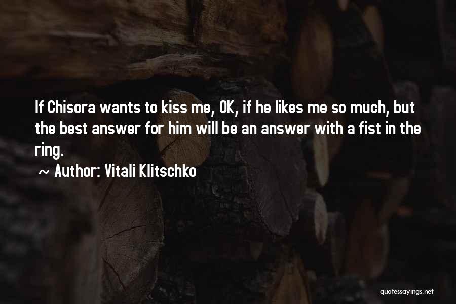Will Be Ok Quotes By Vitali Klitschko