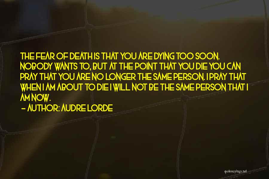 Will Die Soon Quotes By Audre Lorde