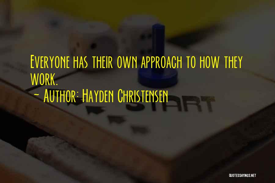 Will Hayden Quotes By Hayden Christensen