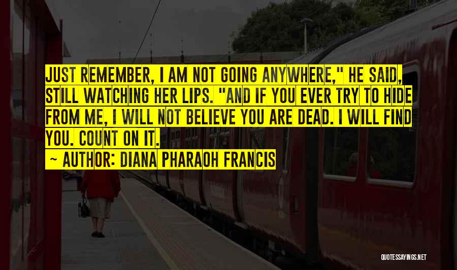 Will I Ever Find Her Quotes By Diana Pharaoh Francis