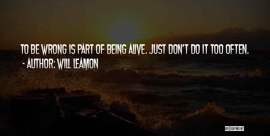 Will Leamon Quotes 1371541 Will Leamon Quotes 1371541
