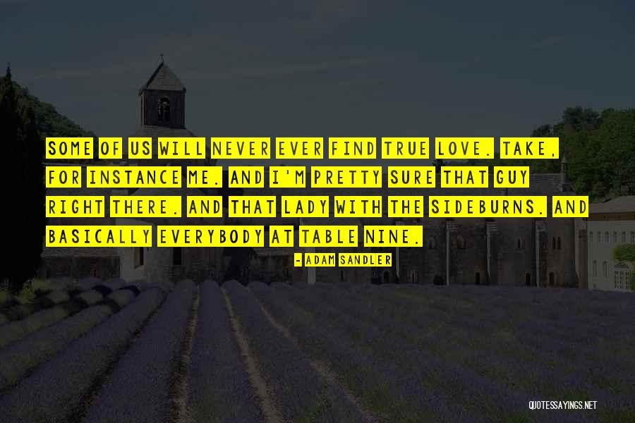 Will Never Find Love Quotes By Adam Sandler Will Never Find Love Quotes By Adam Sandler