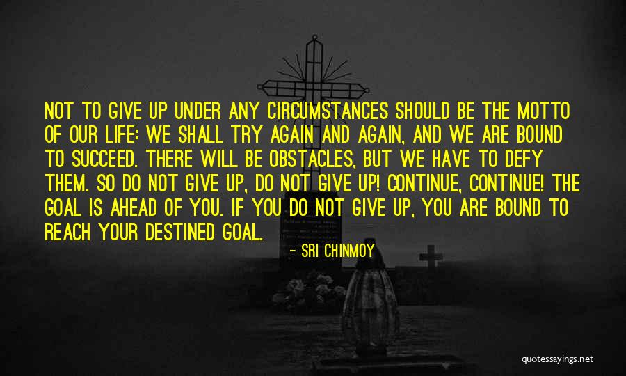 Will Never Give Up Quotes By Sri Chinmoy