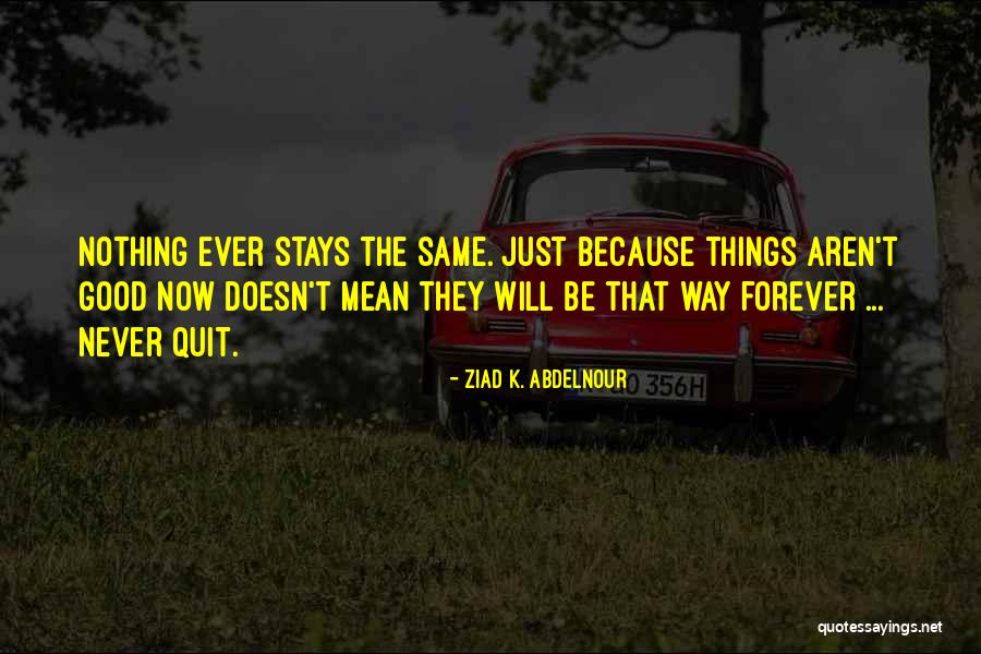 Will Never Quit Quotes By Ziad K. Abdelnour Will Never Quit Quotes By Ziad K. Abdelnour