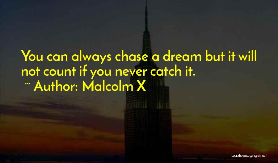 Will Not Chase You Quotes By Malcolm X