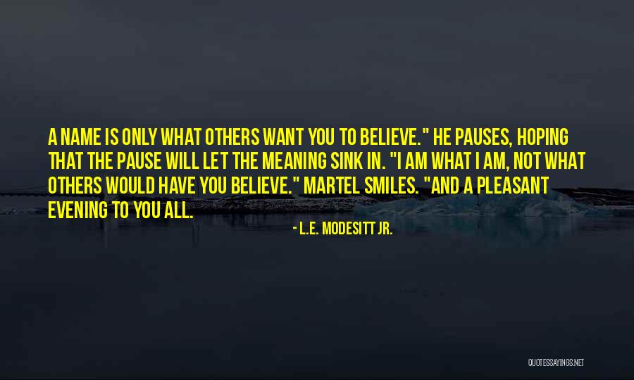 Will Not Sink Quotes By L.E. Modesitt Jr. Will Not Sink Quotes By L.E. Modesitt Jr.