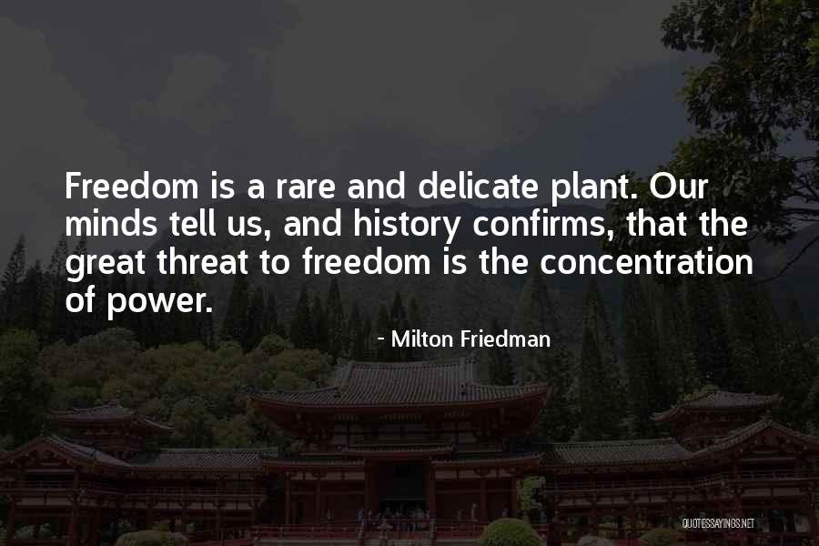 Will Power And Concentration Quotes By Milton Friedman