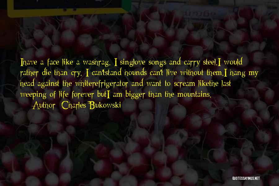 Will You Cry If I Die Quotes By Charles Bukowski