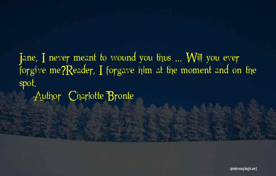 Will You Ever Forgive Me Quotes By Charlotte Bronte