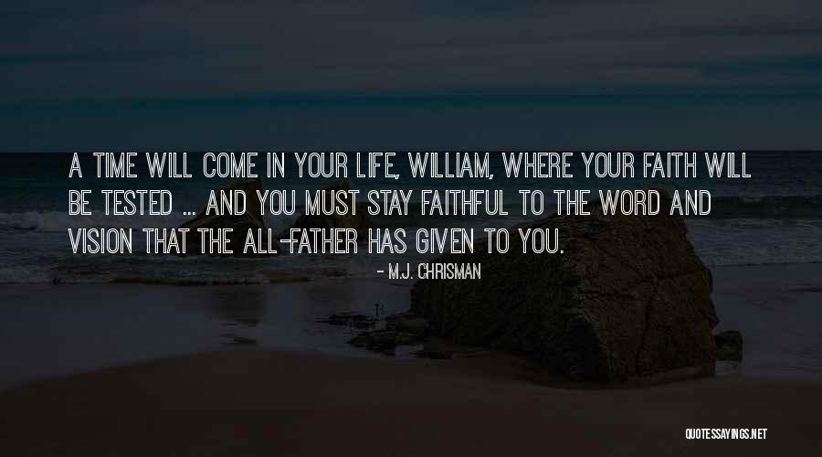 Will You Stay Quotes By M.J. Chrisman