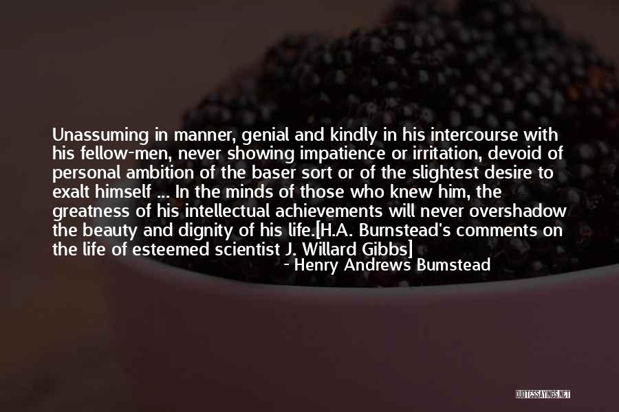 Willard Gibbs Quotes By Henry Andrews Bumstead