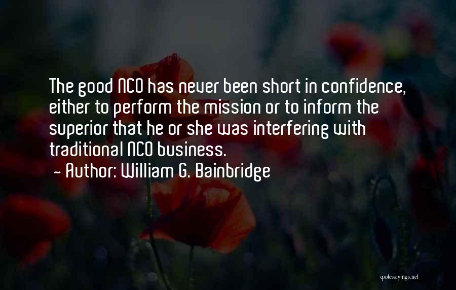 William Bainbridge Quotes By William G. Bainbridge