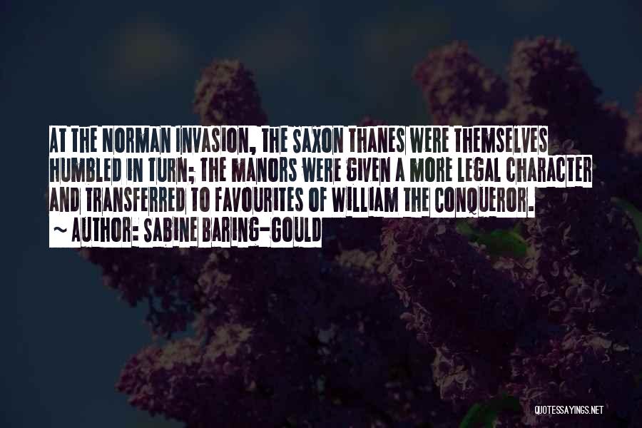 William Conqueror Quotes By Sabine Baring-Gould