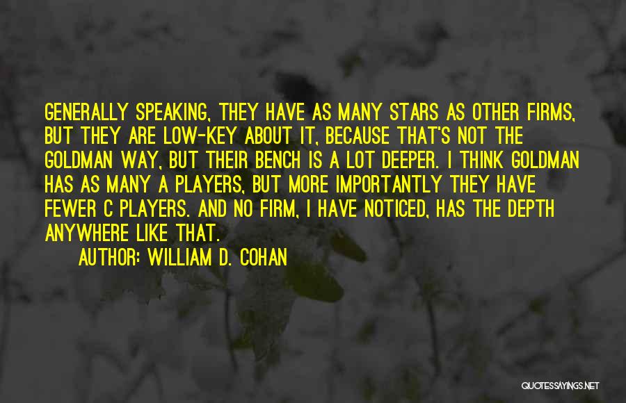 William D. Cohan Quotes 270381