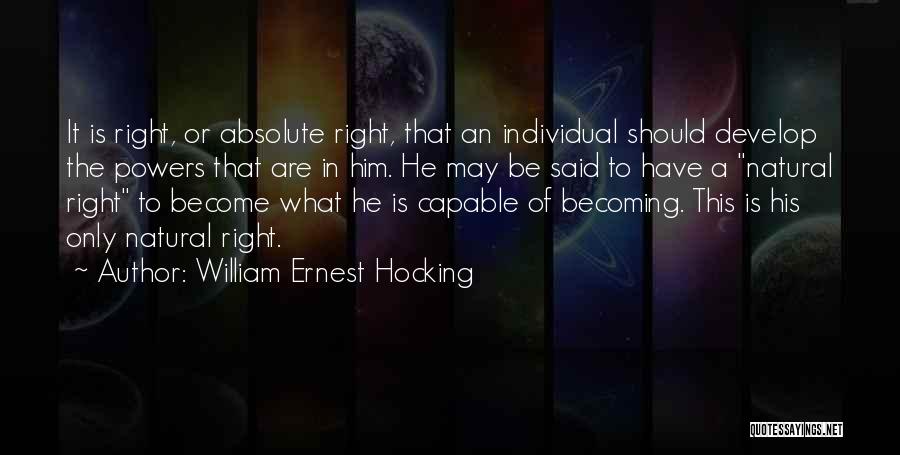 William Ernest Hocking Quotes 463277