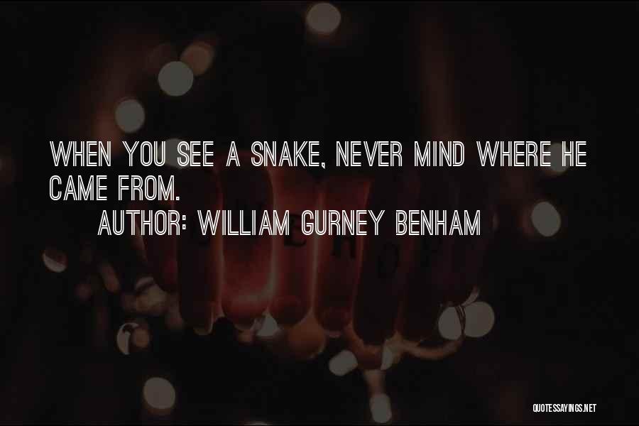 William Gurney Benham Quotes 188513