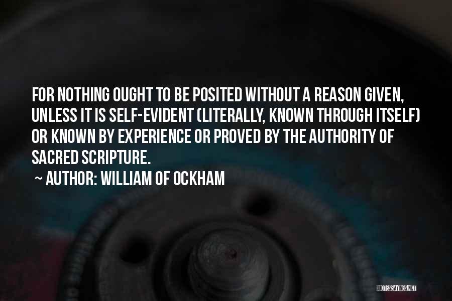William Of Ockham Quotes 826822